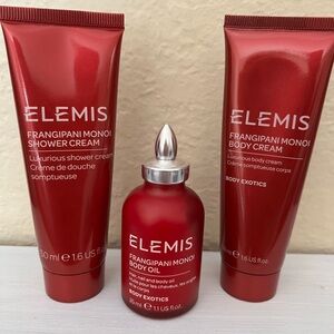 ELEMIS Frangipani Monoi Shower and Body Cream Set - Rich Red